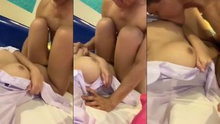 Bé nữ sinh vú to trong áo đồng phục trường được anh gymer chịch sướng em còn tự quay phim